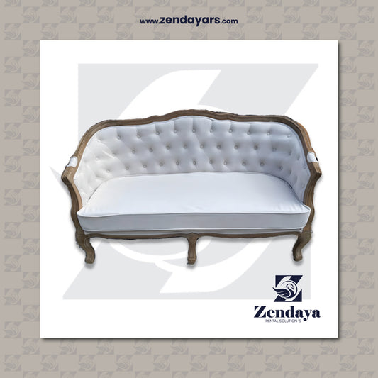 Sofa Blanco Antique 2 plazas